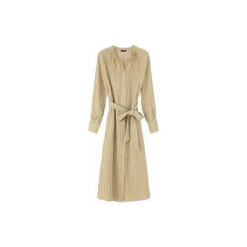 NINI WEST Long-Sleeved Dresses Women's Coffee