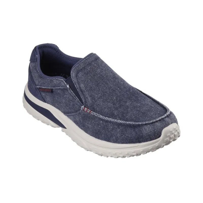 Skechers Solvano Cushioning Quick Dry Low Top Casual Shoes Men's Blue-1