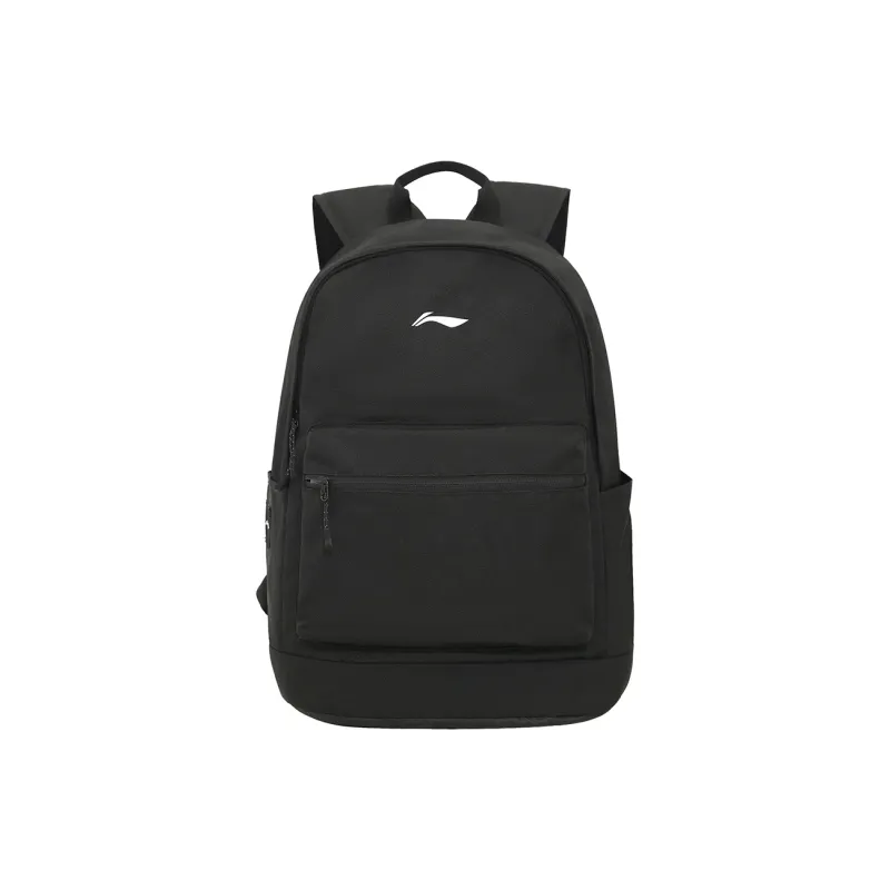 LiNing Sports Life Collection Polyester Backpack Unisex Black-0