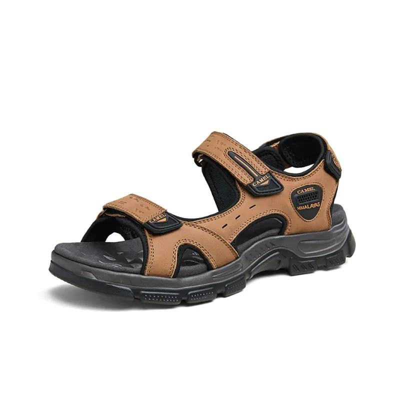 CAMEL Beach Sandals Men Black/CAMEL/Light Green-6