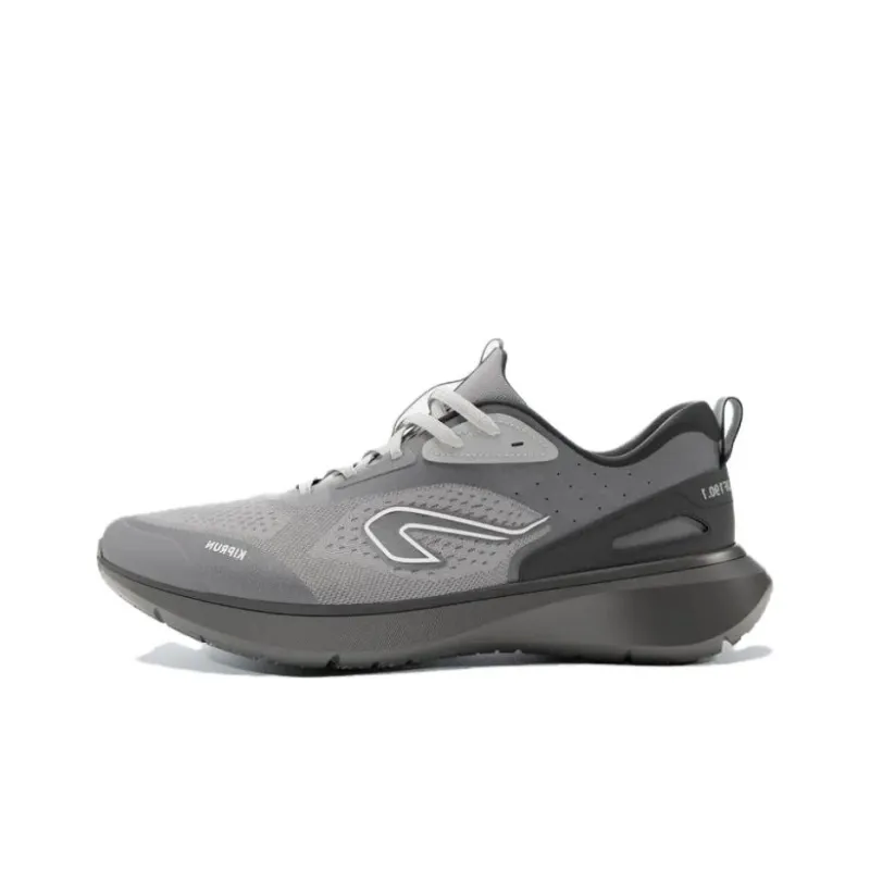 DECATHLON Cushioned Wear Resistant Breathable Low Top Running Shoes Men's Gray-0
