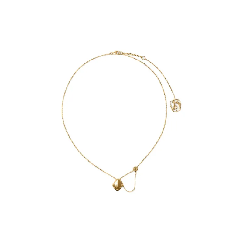 Burberry Sterling Silver Necklaces Women's Gold-2