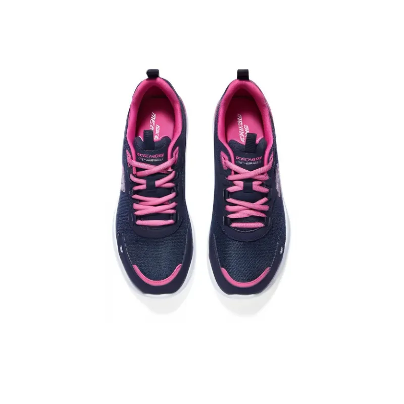 Skechers Skech Air Dynamight Abrasion Resistant Breathable Low Top Casual Running Shoes Women's Black Pink-3