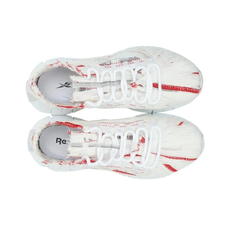 KANGHYUK x Reebok Zig Kinetica Cushioning Anti-Slip And Wear-Resistant Low-Top Running Shoes Unisex White Red-2