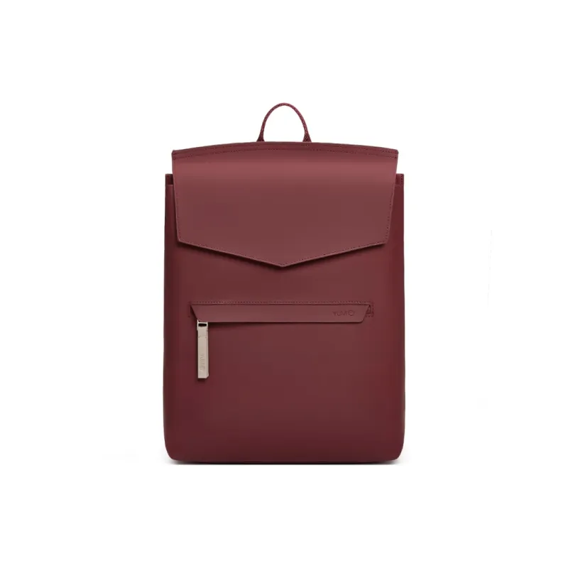 Y.U.M.C. Artificial Leather Backpack Medium Size Women's Khaki Black/Pink/Burgundy-7