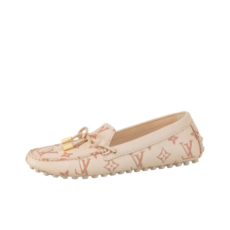 LOUIS VUITTON Gloria Gommino Loafers Women's Pink-0