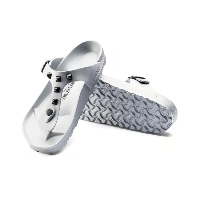 Birkenstock Abrasion Resistant Slip Resistant Flip Flops Women's White-4