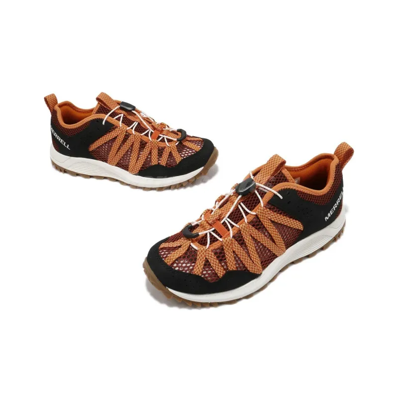 MERRELL Wildwood Aerosport Durable Breathable Low-Top Outdoor Shoes Women's Black Orange-3