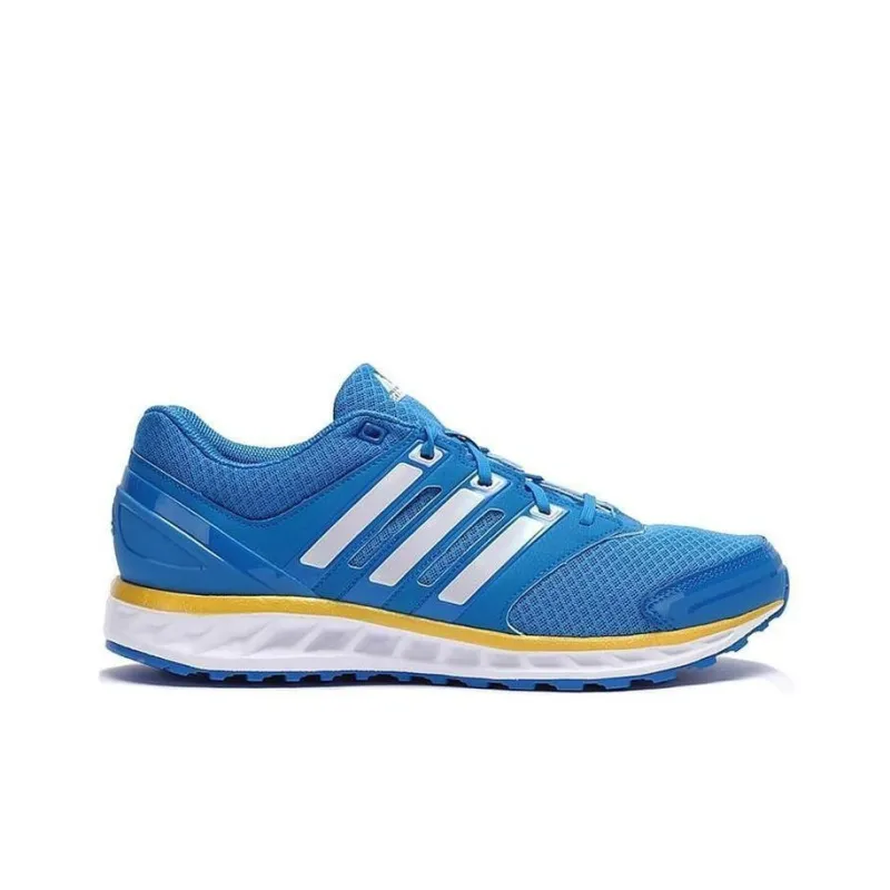 Adidas Falcon Elite 3 Cushioned Wear-Resistant Slip-Resistant Low-Top Running Shoes Men's Blue-1