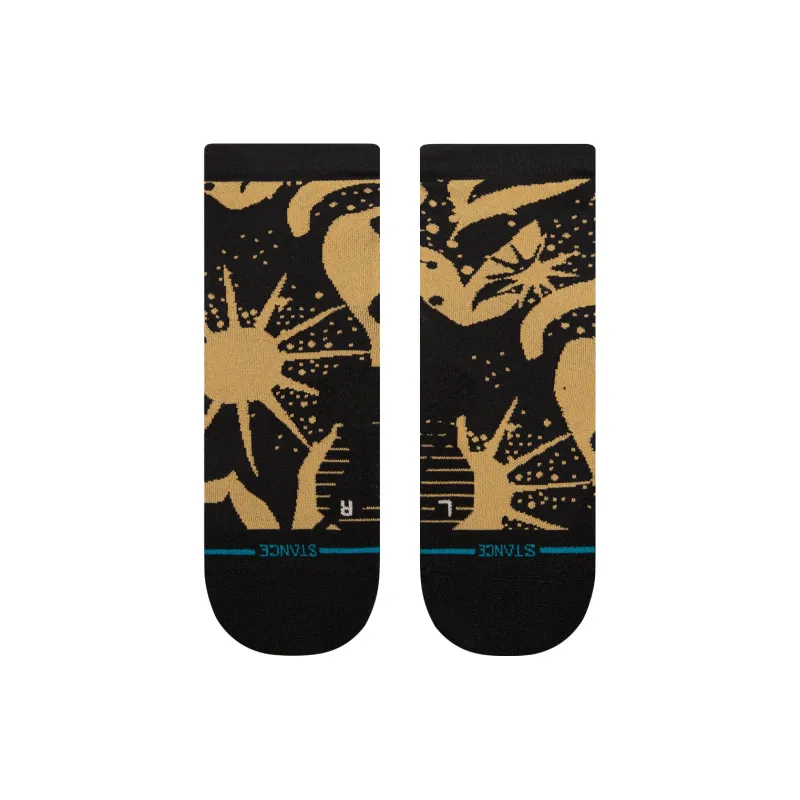 Stance Ankle Socks Unisex 1 Pack Black Gold-1