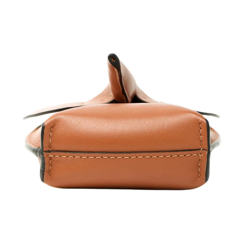 LOEWE Cow Leather Elephant Pocket Small Elephant Bag Handheld Shoulder Bag Crossbody Bag Regular Women's Brown-3
