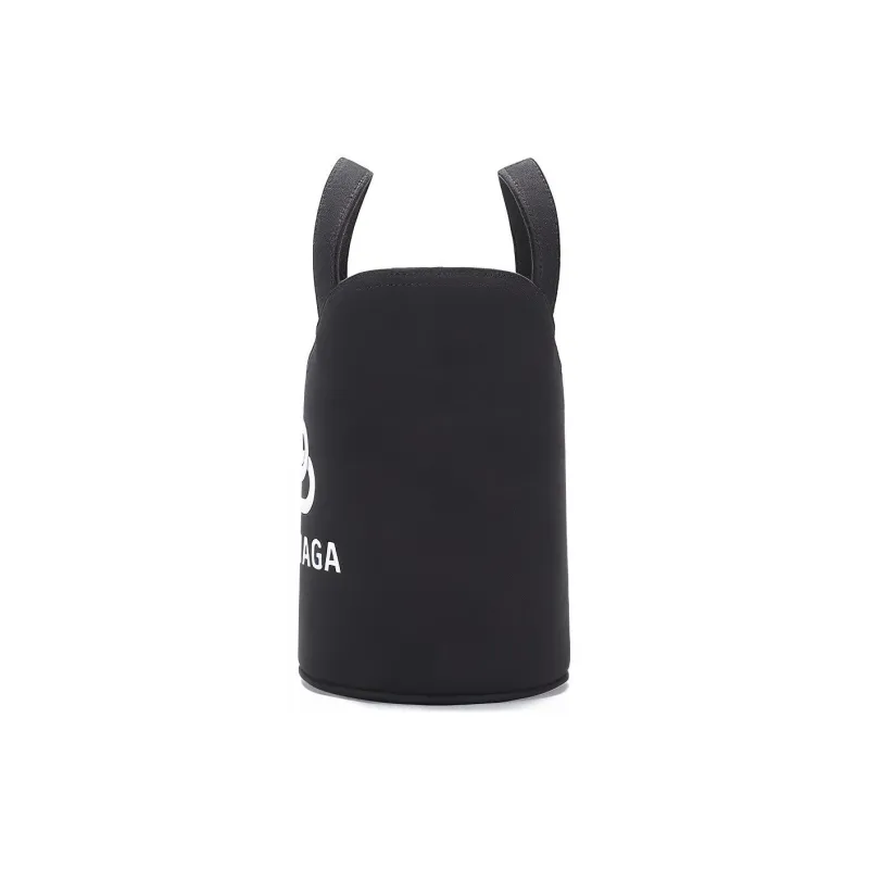 Balenciaga Fabric Bucket Bag Crossbody Handbag Shoulder Bag Mini Women's Black-2