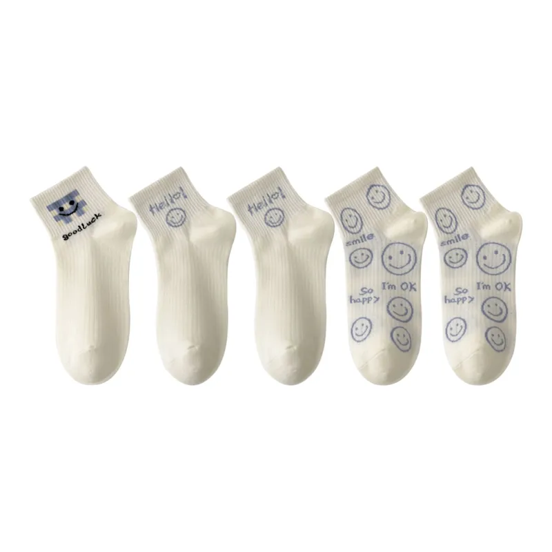 XXLLG Ankle Socks Women's 5 Pack-49