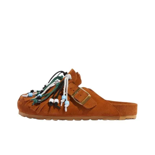 SCAROSSO Geo Suede Sandals