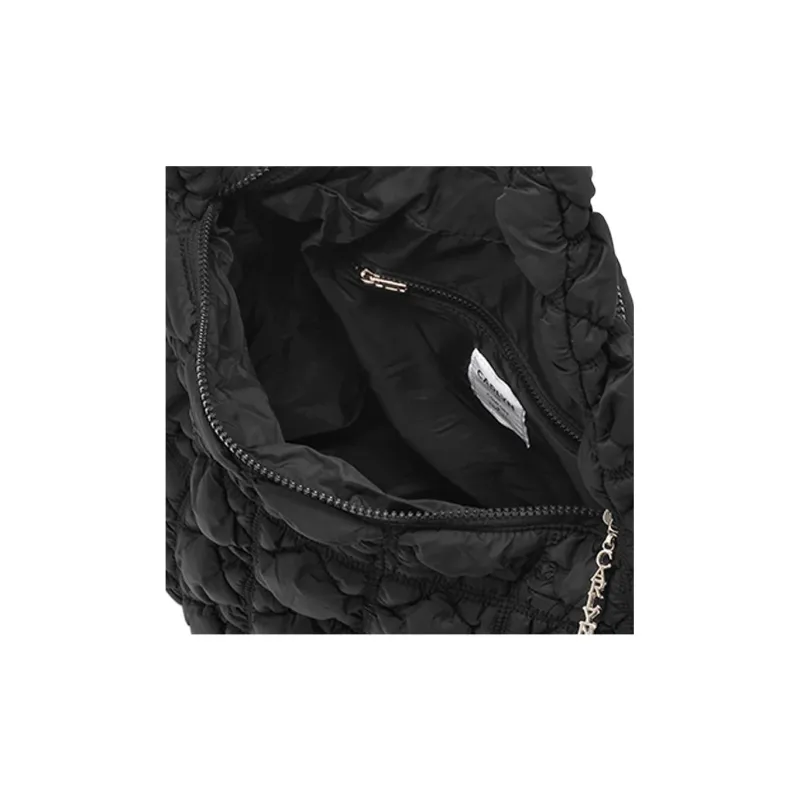 CARLYN Nylon Crossbody Bag, Shoulder Bag Tubas Women's Black-3