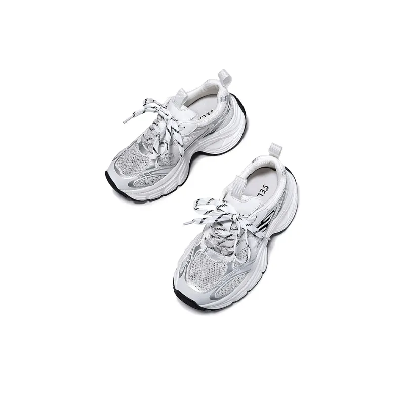 SELAIYA Slip Resistant, Breathable, Height Increasing Low Top Chunky Sneakers Women's-3