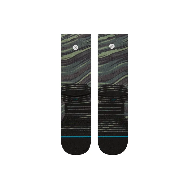 Stance Mid Calf Socks Unisex Green Camouflage-2