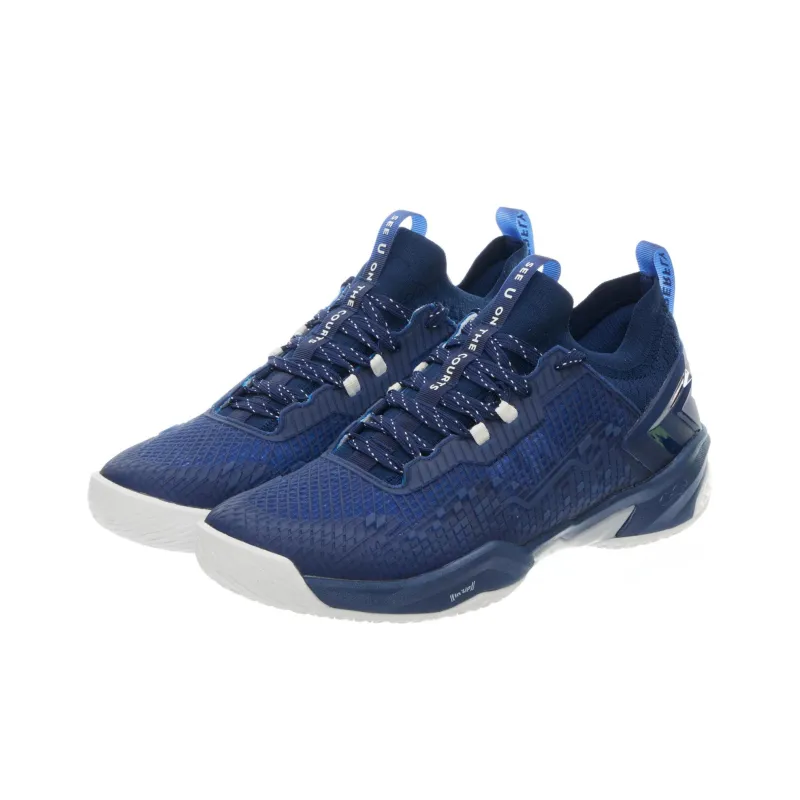 DECATHLON Cushioning Wear Resistant Low Top Badminton Shoes Men's Navy Blue-1