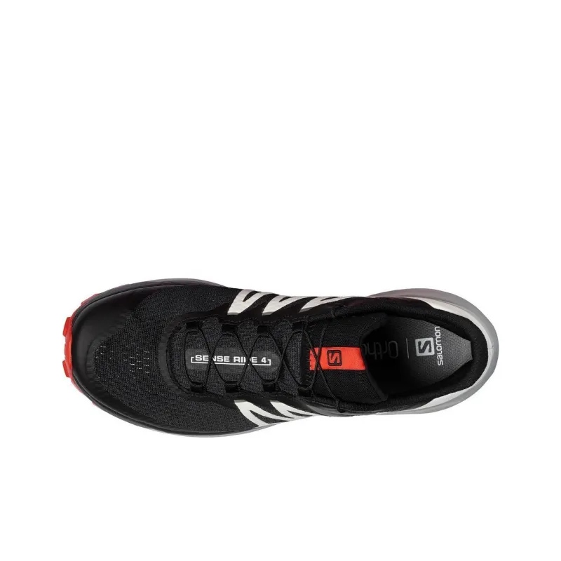 SALOMON Sense Ride 4 Cushioning Anti-Slip And Wear-Resistant Breathable Support Low-Top Casual Shoes Men's Black Gray-2