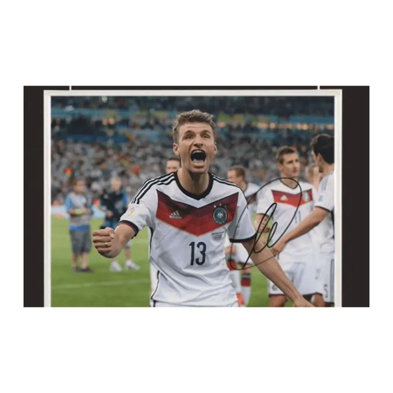 Yi Shot Thomas Müller, Autographed, Signature Photo Included SA Certificate Framed For Preservation-3