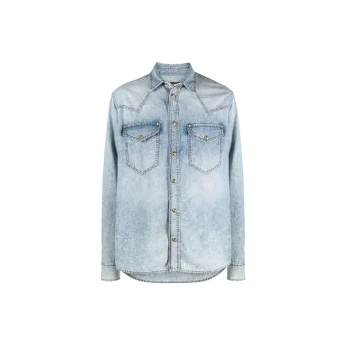 VERSACE JEANS COUTURE Shirts Men Blue