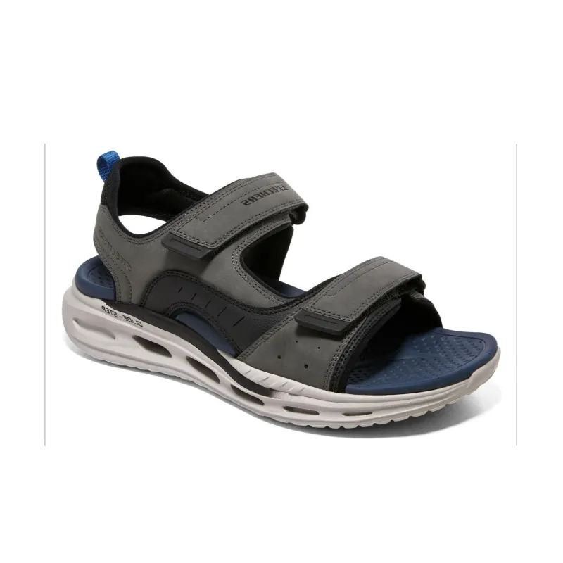 Skechers Beach Sandals Men's Gray White-3