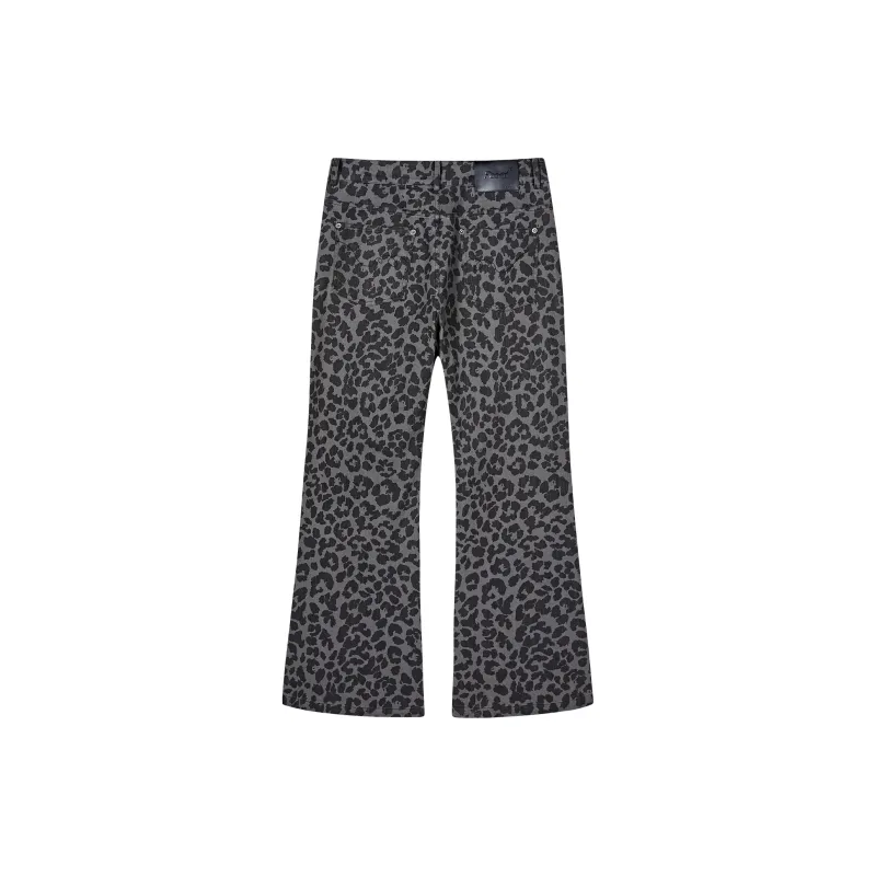 PASET Jeans Unisex Leopard Print-1