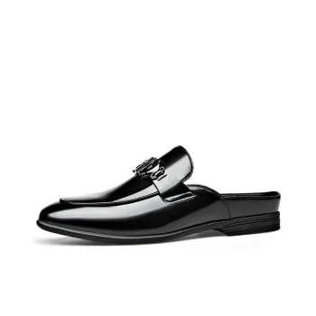 LIANGGUAN Wrap-toe Slippers Men's Black