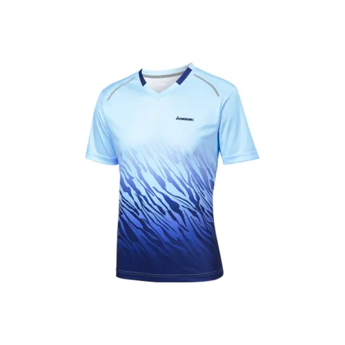 Kawasaki Badminton Jerseys Men Wood Essence Blue