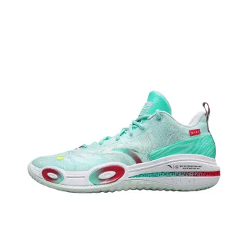 ANTA x OCCUPY Raid 1 Green Dragon Cushioned Slip Resistant Low Top Basketball Shoes Men's Green