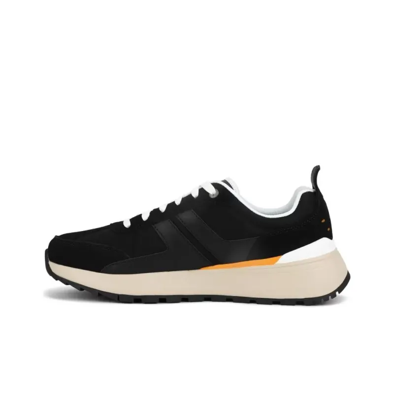 Skechers Cushioning Wear-Resistant Low-Top Running Shoes Men's Black-0