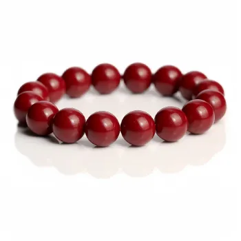 Seven Little Craftsmen Reconstructed Cinnabar Bracelets Unisex