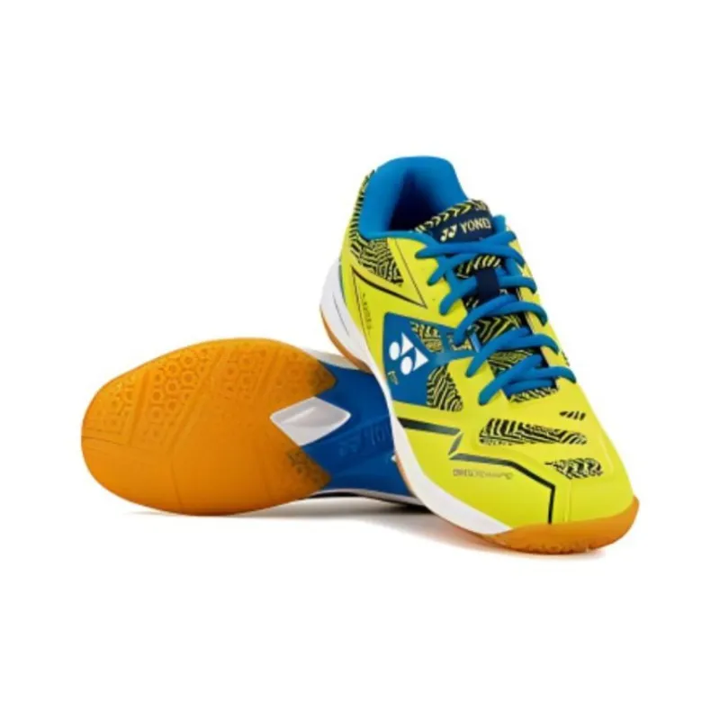 YONEX Cushioned Slip Resistant Low Top Badminton Shoes Unisex Yellow Blue-3