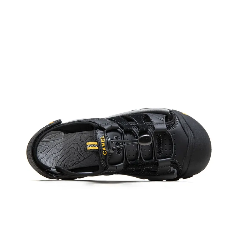 CAMEL River Trekking Shoes Men Black/Sand/Light Green-2