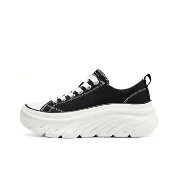 Skechers Street Cushioned Quick Drying Wear Resistant Low Top Skateboard Shoes Women's Black