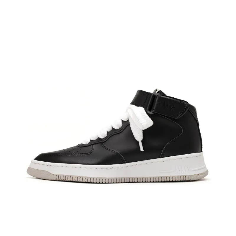 MIHARA YASUHIRO Rosie Wear-Resistant Mid-Top Casual Shoes Women's Black White-0