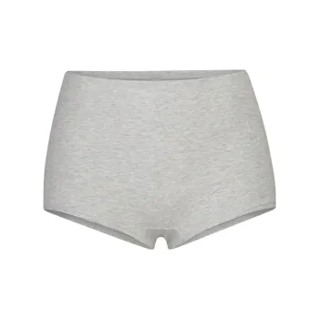 SKIMS COTTON JERSEY BOY SHORT Underpants Women's 1 Pack LIGHT HEATHER GREY/Light Heather Gray