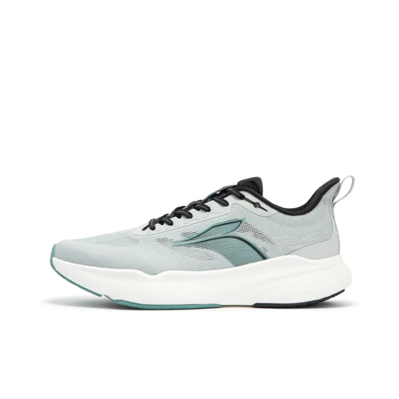361° Semi Time Run PRECIOUS Cushioning Anti Slip Wear Resistant Breathability Low Top Running Shoes Men's Gray Cyan-0