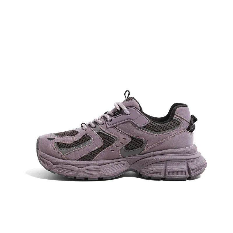 HUANQIU Shock Absorbers Slip Resistant, Abrasion Resistant, Breathable Chunky Sneakers Women's-12