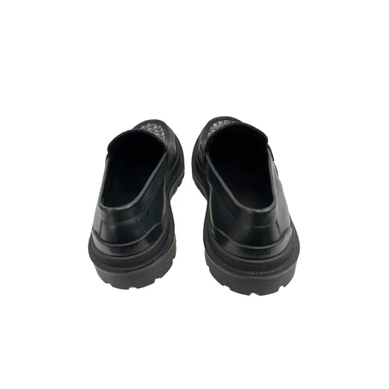 DIOR Explorer Loafer 'Black Oblique Jacquard' Women's-4