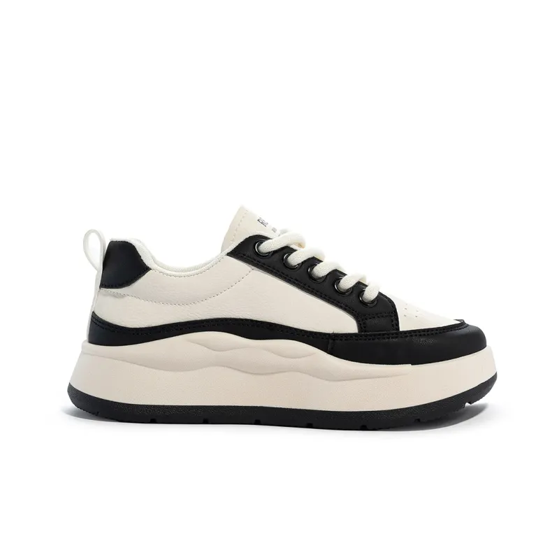 Humanism 1986 Chunky Sneakers Women's Low Top White/Black/White/White/Red/White/Khaki-2