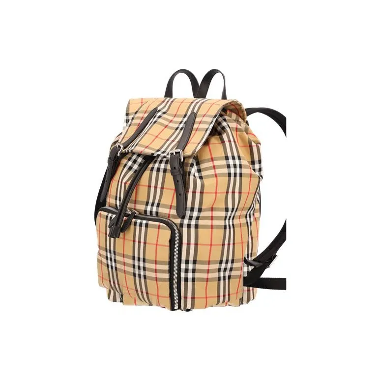 Burberry Fabric Backpack Women's Yellow-2