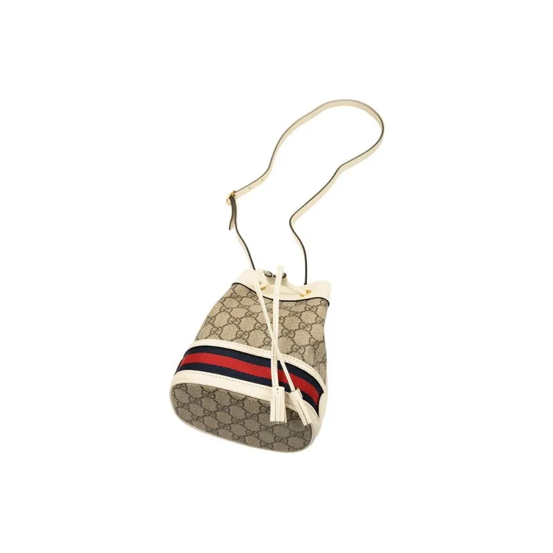 GUCCI Ophidia Canvas With Leather Bucket Bags Crossbody Bag, Shoulder Bag Women's-3
