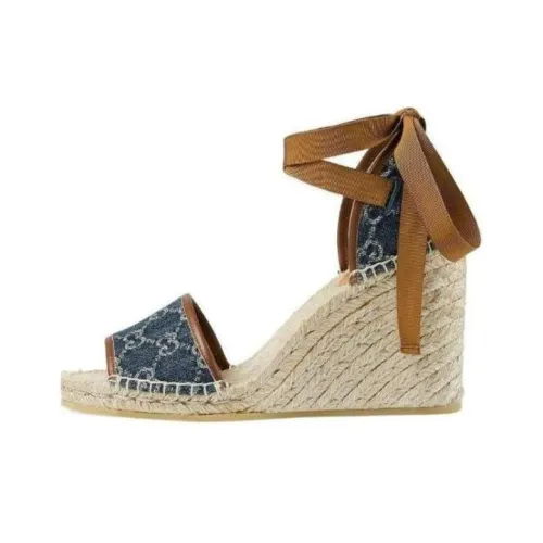 GUCCI Strap Sandals Women's Blue
