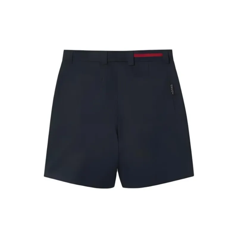 GUCCI Double Cotton Twill Web Shorts-1