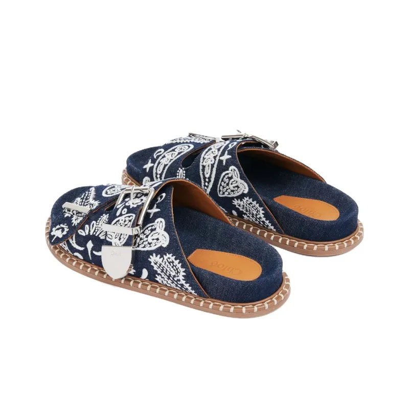 Chloé Rebecca Denim Sandals-4