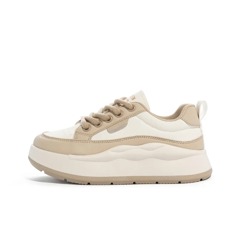 Humanism 1986 Chunky Sneakers Women's Low Top White/Black/White/White/Red/White/Khaki-24