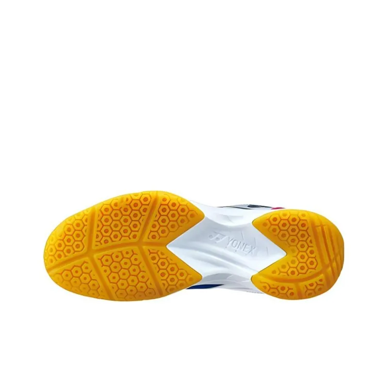 YONEX Power Cushion 670 Shock Absorbers With Slip Resistant Features Low Top Badminton Shoes Unisex White Blue Pink-2
