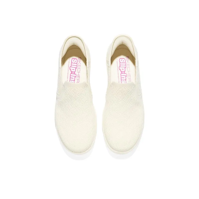 Skechers Wear resistant And Lightweight Low Top Casual Shoes Women's Ivory-3