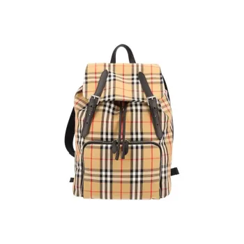 Burberry Fabric Backpack Women's Yellow